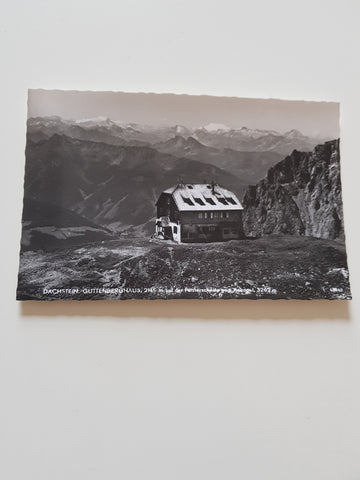 AK Dachstein. Guttenberghaus auf der Feisterscharte geg. Ankogel.