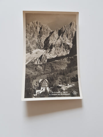 AK Austriahütte mit Dachstein.