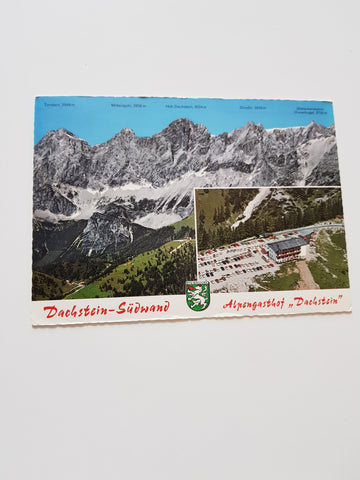 AK Dachstein-Südwand. Alpengasthof Dachstein.