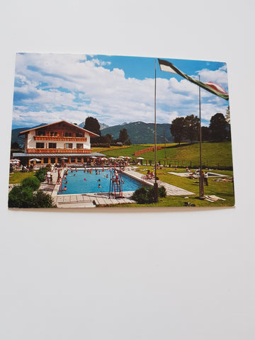 AK Ramsau am Dachstein. Alpenbad Cafe Pension Inh.: H. u. G. Schrempf.