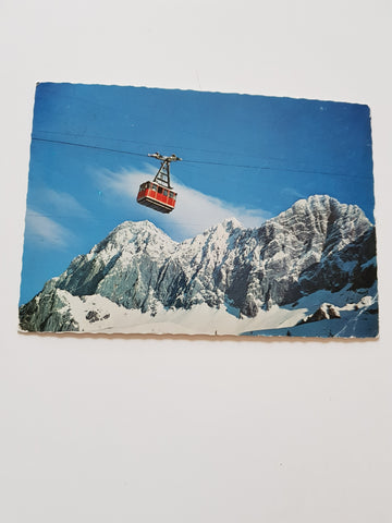 AK Torstein, Mitterspitze, Hoher Dachstein mit Gondel der Ramsauer Gletscherseilbahn.