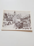 AK Wagrain. Marktkirche. (nach Aquarell Akad. Maler E. Exner)