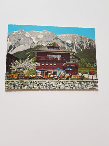 AK Ramsau am Dachstein. Treffpunkt Cafe Mayer. Inge Schrempf.