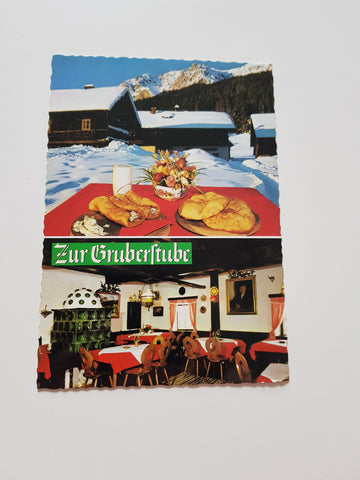 AK Ramsau am Dachstein. Jausenstation Zur Gruberstube. M. Prugger Jun.