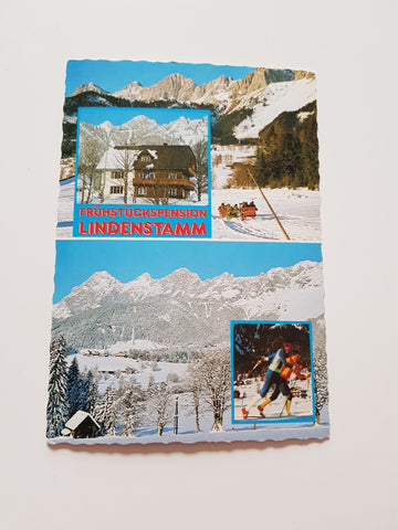 AK Ramsau am Dachstein. Frühstückspension Lindenstamm. Helmut und Helga Atzlinger.