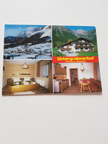 Karte Ramsau am Dachstein. Untergrabnerhof. Siegmund Steiner.