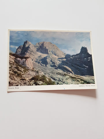 AK Einsame Berge. Torsteinmassiv und Eiskarspitze vom Weg zur Adamekhütte.