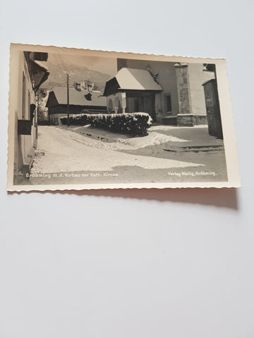 AK Gröbming m. d. Vorbau zur Kath. Kirche.