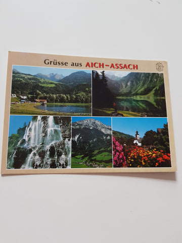 AK Grüße aus Aich-Assach.