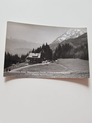 AK Wörschach. Alpengasthof Perner. Pächter Kerschbaumer.