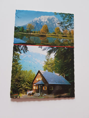 AK Grimming mit Grimminghütte der Naturfreunde Stainach.