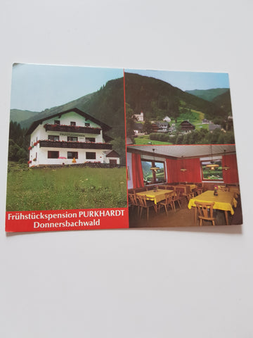 AK Donnersbachwald. Frühstückspension Purkhardt.