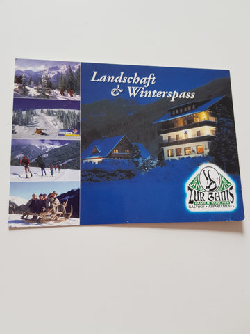 AK Donnersbachwald 69. Gasthof Zur Gams. Familie Rüscher.