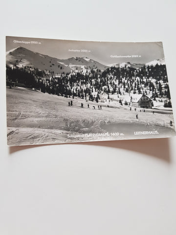 AK Schigebiet Planneralpe Leitnerhaus.