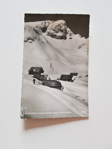 AK Tauplitzalm Steyrerseehütten gegen Traweng. (1958)