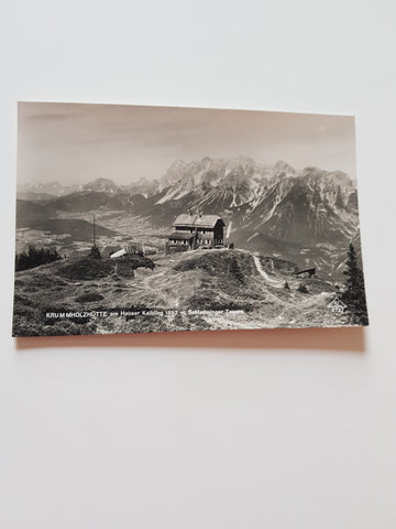 AK Krummholzhütte am Hauser Kaibling. (1933)
