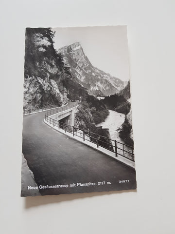 AK Neue Gesäusestrasse mit Planspitze.