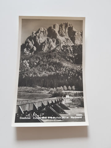 AK Gesäuse. Ennsbrücke Planspitze. Nordwand.
