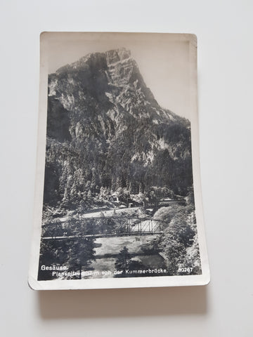 AK Gesäuse. Planspitze von der Kummerbrücke.