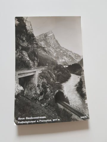 AK Neue Gesäusestrasse. Hochstegtunnel und Planspitze.