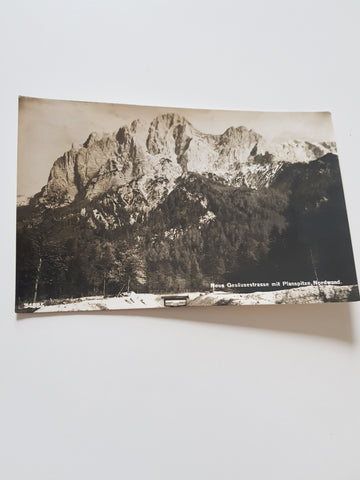 AK Neue Gesäusestrasse mit Planspitze. Nordwand.