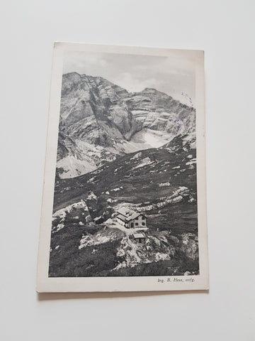 AK Hess-Hütte gegen das Hochtor mit Tellersack.