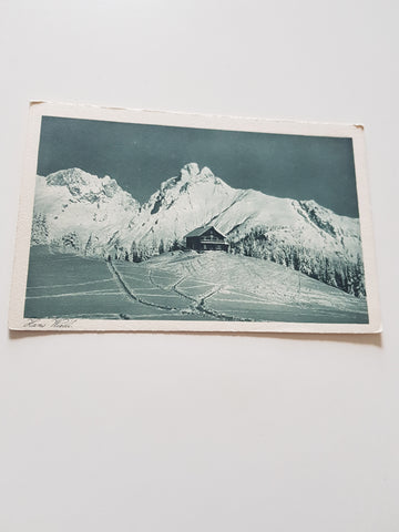 AK Mödlinger Hütte mit dem Reichenstein (Hans Wiedl) (1922)