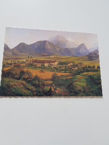 AK Benediktinerstift Admont. (Anton Schiffer, Ölgemälde)