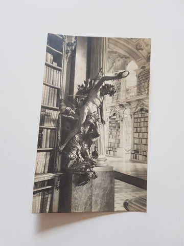 AK Admont. Bibliothek Die Hölle v. J. Th. Stammel. (1925)