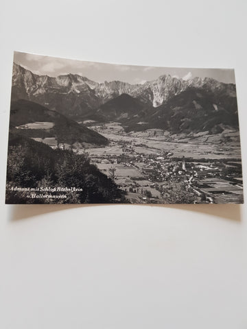 AK Admont mit Schloß Röthelstein u. Hallermauern.