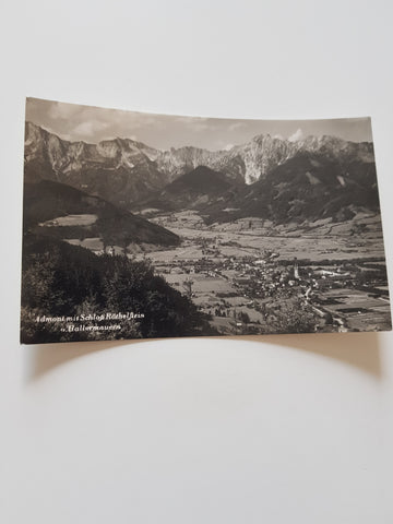 AK Admont mit Schloß Röthelstein u. Hallermauern.