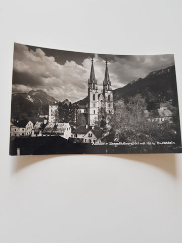 AK Admont Benediktinerabtei mit dem Buchstein.