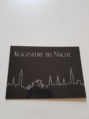 AK Klagenfurt bei Nacht.