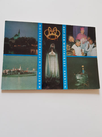 Karte. Marien-Schiffsprozession auf dem Wörthersee.