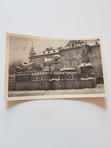 AK Klagenfurt. Lindwurmdenkmal. (1935)