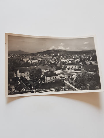 AK Klagenfurt gegen das Kreuzbergl. (1932)