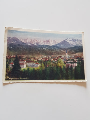 AK Klagenfurt mit Karawanken. (1943)