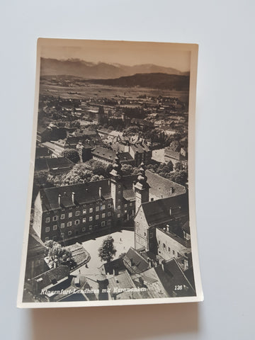 AK Klagenfurt. Landhaus mit Karawanken.