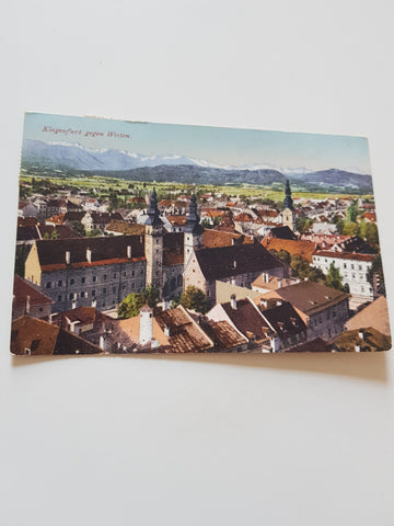 AK Klagenfurt gegen Westen. (1923)