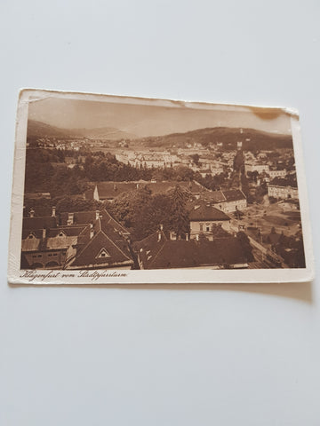 AK Klagenfurt vom Stadtpfarrturm. (1924)
