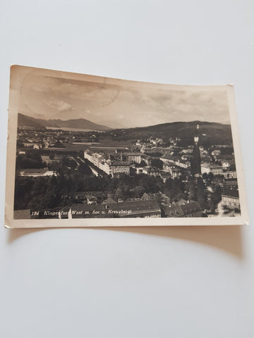 AK Klagenfurt West mit See u. Kreuzbergl.