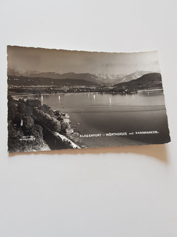AK Klagenfurt Wörthersee mit Karawanken.