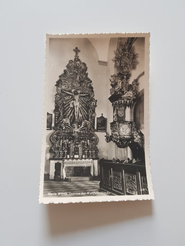 AK Maria Wörth. Inneres der Wallfahrtskirche.