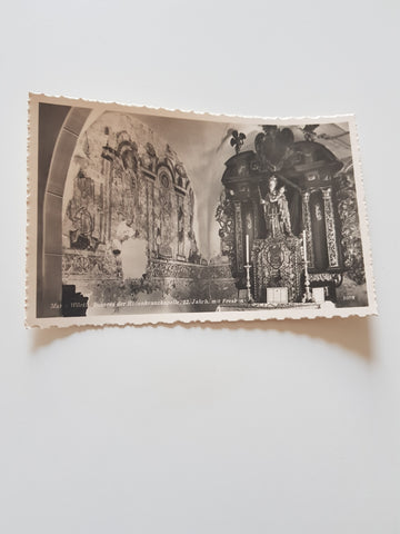 AK Maria Wörth. Inneres der Rosenkranzkapelle.
