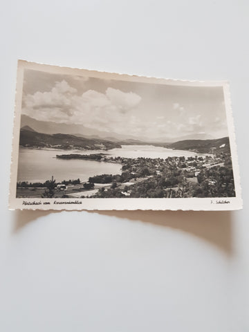 AK Pörtschach vom Karawankenblick.