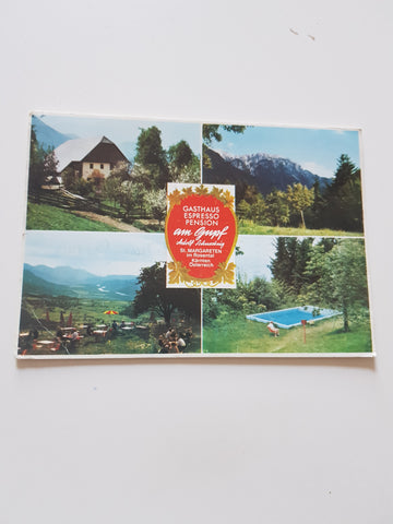 AK St. Margareten im Rosental. Gasthaus Pension Am Gupf. Adolf Schuschnig.