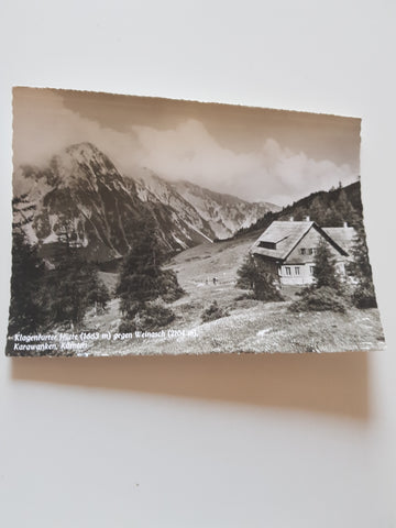 AK Klagenfurter Hütte gegen Weinasch, Karawanken.