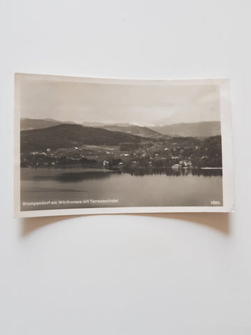 AK Krumpendorf mit Terrassenhotel. (1941)