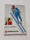 Autogrammkarte Hermann Weinbuch.