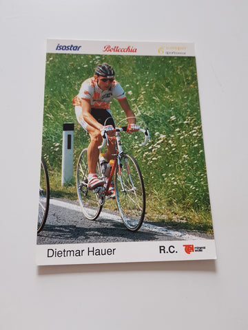 Autogrammkarte Dietmar Hauer. R.C. Mineralwolle.